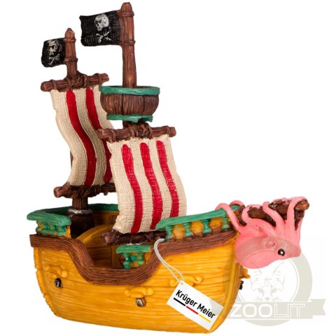 Kruger Meier Pirate Ship S - Statek do Akwarium 16x6x15 cm Kruger Meier Pirate Ship S - Statek do Akwarium 16x6x15 cm