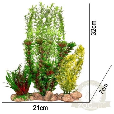 Kruger Meier Plant Forest - Dekoracja roślinna do akwarium 21x7x32 cm Kruger Meier Plant Forest - Dekoracja roślinna do akwarium 21x7x32 cm