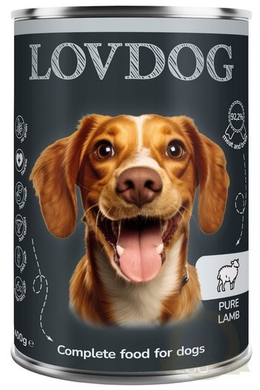 Lovdog Pure Lamb puszka 400g Lovdog Pure Lamb puszka 400g