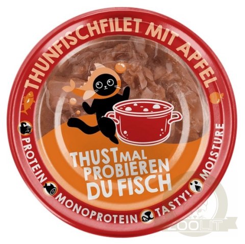 Lucky Lou Extrafood Tuńczyk i jabłko w bulionie puszka 70g Lucky Lou Extrafood Tuńczyk i jabłko w bulionie puszka 70g