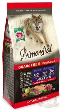 Primordial Dog Grain Free Mini Adult Duck & Trout 6kg