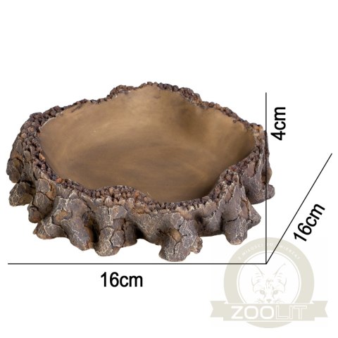 Terrario Root Bowl - Miska do Terrarium 16x16x4 cm Terrario Root Bowl - Miska do Terrarium 16x16x4 cm