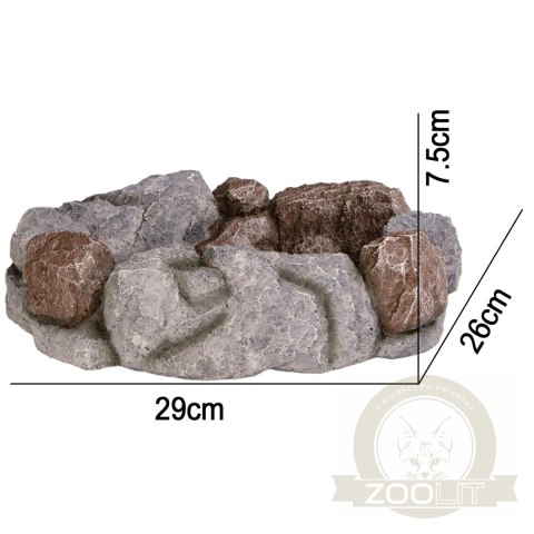 Terrario Stone Circle Bowl XL - Miska do Terrarium 29x26x7,5 cm Terrario Stone Circle Bowl XL - Miska do Terrarium 29x26x7,5 cm