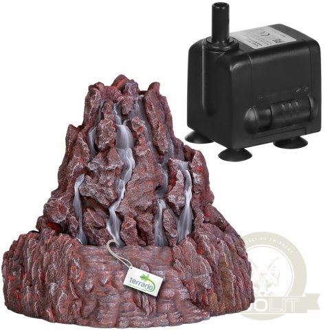 Terrario Volcano Fountain - Fontanna do Terrarium z pompą Terrario Volcano Fountain - Fontanna do Terrarium z pompą