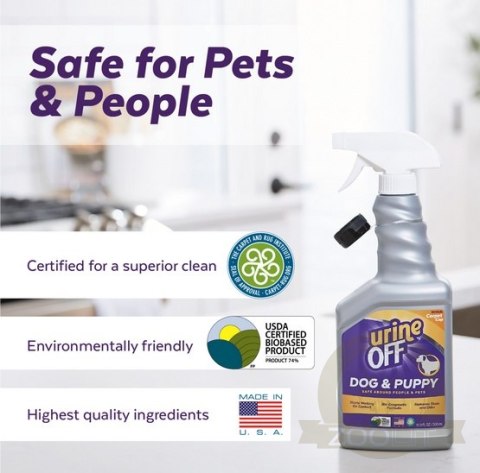 Urine Off Dog & Puppy Odor & Stain Remover - do usuwania plam moczu 118ml
