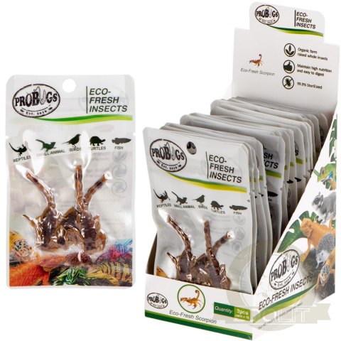ProBugs Eco-Fresh Scorpion 15 x 3pcs - świeże skorpiony 15 saszetek ProBugs Eco-Fresh Scorpion 15 x 3pcs - świeże skorpiony 15 saszetek