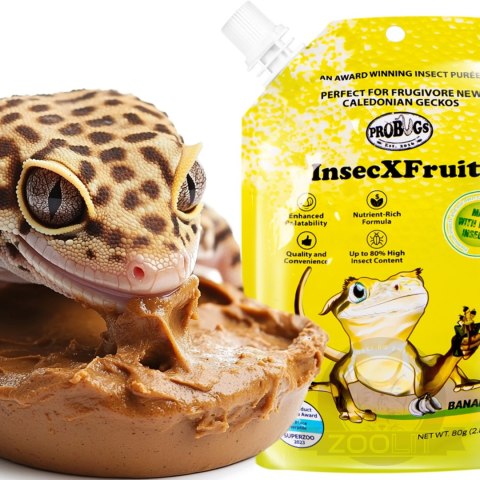ProBugs InsecXFruits 80g - kompletna dieta pokarm i witaminy w żelu dla gadów ProBugs InsecXFruits 80g - kompletna dieta pokarm i witaminy w żelu dla gadów