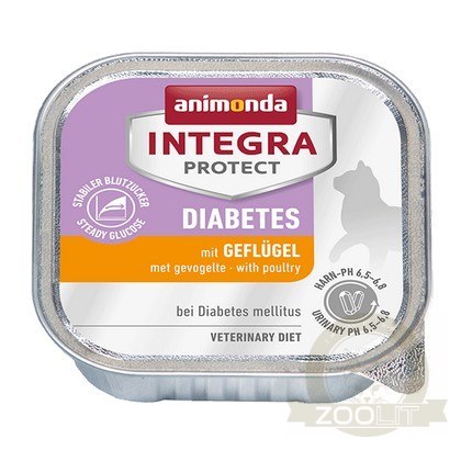 Animonda Integra Protect Diabetes dla kota - z drobiem tacka 100g Animonda Integra Protect Diabetes dla kota - z drobiem tacka 100g