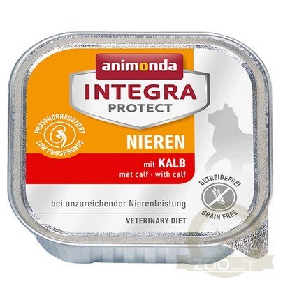 Animonda Integra Protect Nieren dla kota - z cielęciną tacka 100g