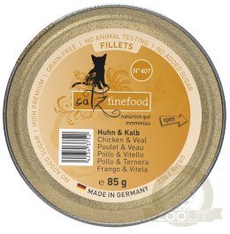 Catz Finefood Filety N.407 Kurczak/Cielęcina tacka 85g
