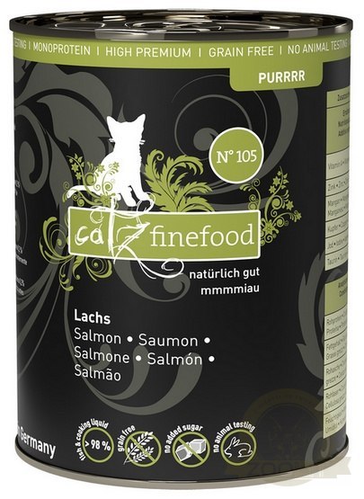 Catz Finefood Purrrr N.105 Łosoś puszka 375g Catz Finefood Purrrr N.105 Łosoś puszka 375g