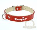 Champion Obroża Skórzana na skórce czerwona SK/S 40/1,8(R) [SOS]