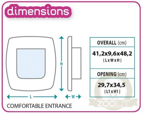 Ferplast Swing 15 Drzwiczki brązowe [72108012]