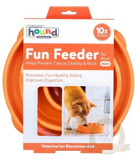 Outward Hound Fun Feeder Mini Miska spowalniająca pomarańczowa [51004]