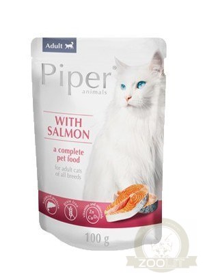 Piper Kot Łosoś saszetka 100g Piper Kot Łosoś saszetka 100g