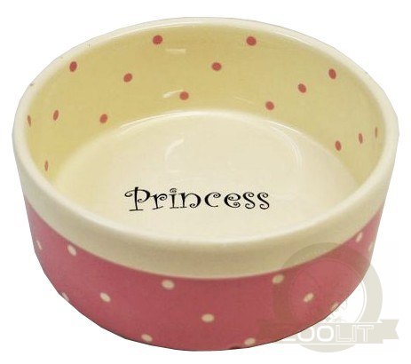 Yarro/Moderna Miska ceramiczna Princess różowa 13x5,5cm [Y2722]