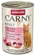 Animonda Carny Adult Indyk, Kurczak + Krewetki puszka 400g