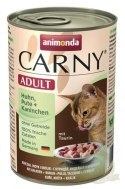 Animonda Carny Adult Kurczak, Indyk + Królik puszka 400g