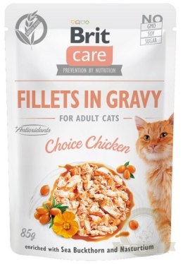 Brit Care Cat Fillets In Gravy Choice Chicken saszetka 85g