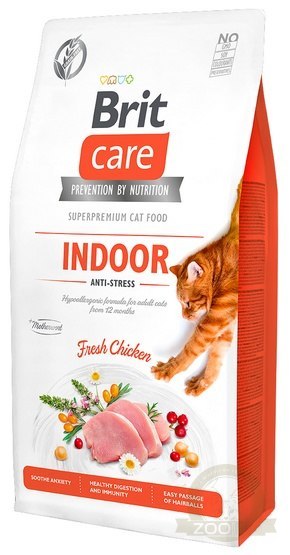 Brit Care Cat Grain Free Indoor Anti-Stress 2kg Brit Care Cat Grain Free Indoor Anti-Stress 2kg