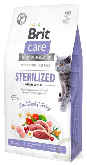 Brit Care Cat Grain Free Sterilized Weight Control 7kg Brit Care Cat Grain Free Sterilized Weight Control 7kg