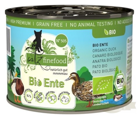 Catz Finefood Bio N.505 Kaczka puszka 200g Catz Finefood Bio N.505 Kaczka puszka 200g