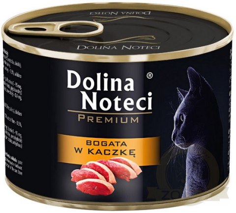 Dolina Noteci Premium Kot Bogata w kaczkę puszka 185g Dolina Noteci Premium Kot Bogata w kaczkę puszka 185g