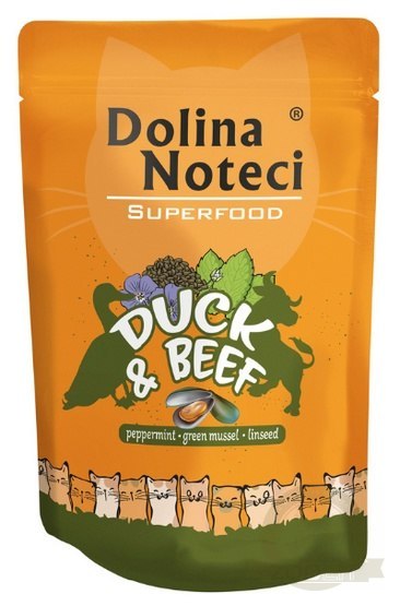 Dolina Noteci Superfood Kot Kaczka i wołowina saszetka 85g Dolina Noteci Superfood Kot Kaczka i wołowina saszetka 85g