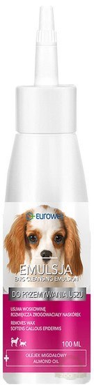 Eurowet Płyn do przemywania uszu dla psów i kotów 100ml Eurowet Płyn do przemywania uszu dla psów i kotów 100ml