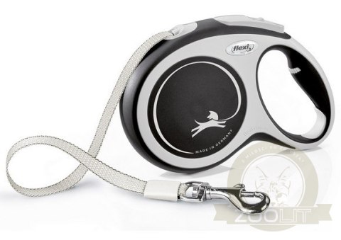 Flexi New Comfort Smycz taśma L 8m czarna [FL-3820]