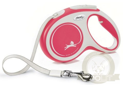 Flexi New Comfort Smycz taśma M 5m czerwona [FL-3622]