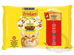 Friskies Mix mięsny w sosie saszetki 4x85g