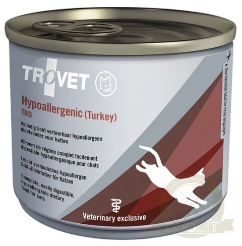 Trovet TRD Hypoallergenic Indyk dla kota puszka 200g Trovet TRD Hypoallergenic Indyk dla kota puszka 200g