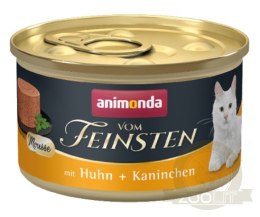 Animonda vom Feinsten Cat Adult Mus Kurczak + Królik puszka 85g