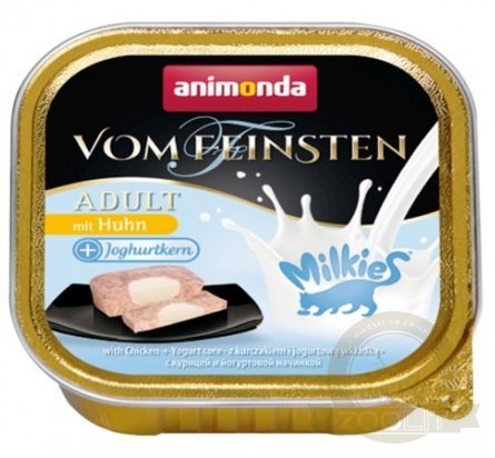 Animonda vom Feinsten Milkies Cat Kurczak + Jogurt tacka 100g Animonda vom Feinsten Milkies Cat Kurczak + Jogurt tacka 100g