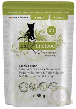 Catz Finefood Classic Senior N.05 Łosoś i kurczak saszetka 85g