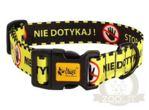 Dingo Obroża regulowana City - Nie Dotykaj 3,0cm/60cm Dingo Obroża regulowana City - Nie Dotykaj 3,0cm/60cm