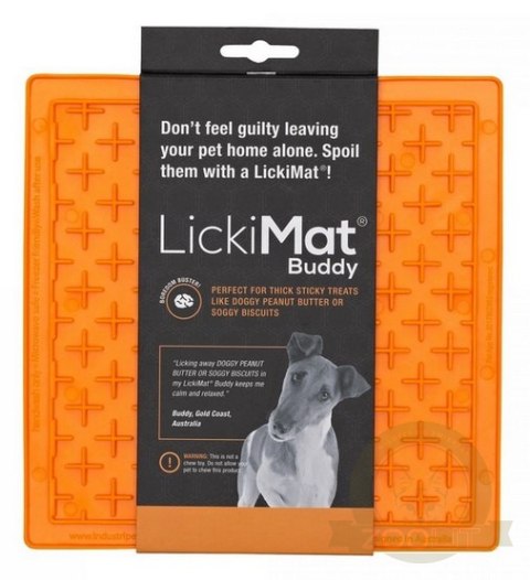 LickiMat Buddy Krzyżyk miękki pomarańczowy LickiMat Buddy Krzyżyk miękki pomarańczowy