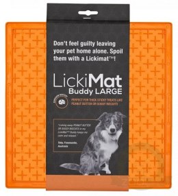 LickiMat Buddy Large Krzyżyk miękki pomarańczowy
