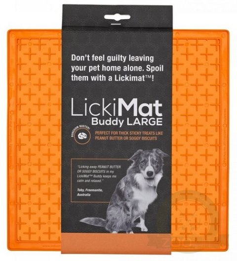 LickiMat Buddy Large Krzyżyk miękki pomarańczowy LickiMat Buddy Large Krzyżyk miękki pomarańczowy
