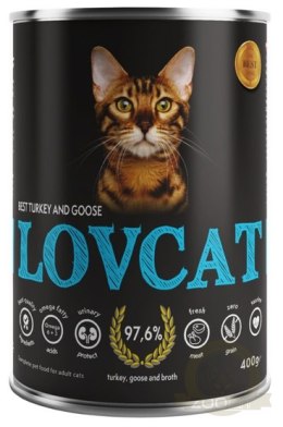 Lovcat Best Turkey & Goose puszka 400g