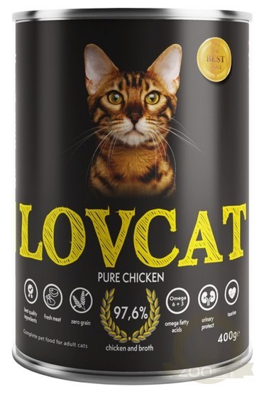 Lovcat Pure Chicken puszka 400g Lovcat Pure Chicken puszka 400g