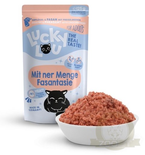 Lucky Lou Lifestage Adult Drób i bażant saszetka 125g Lucky Lou Lifestage Adult Drób i bażant saszetka 125g