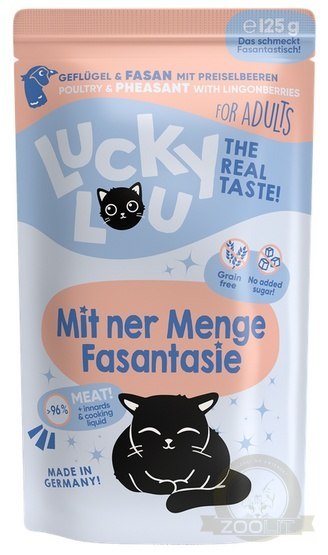 Lucky Lou Lifestage Adult Drób i bażant saszetka 125g Lucky Lou Lifestage Adult Drób i bażant saszetka 125g