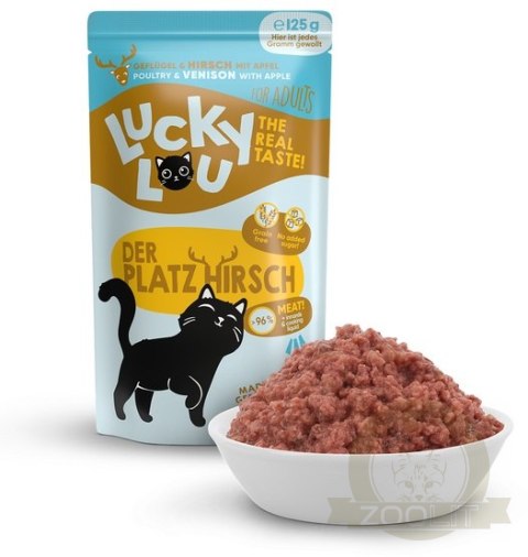 Lucky Lou Lifestage Adult Drób i jeleń saszetka 125g Lucky Lou Lifestage Adult Drób i jeleń saszetka 125g