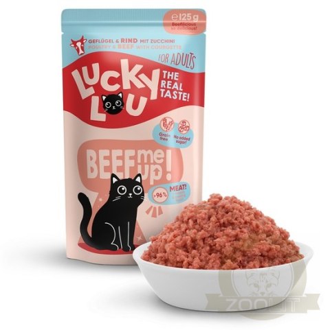 Lucky Lou Lifestage Adult Drób i wołowina saszetka 125g Lucky Lou Lifestage Adult Drób i wołowina saszetka 125g