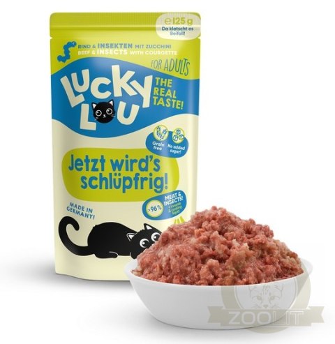 Lucky Lou Lifestage Adult Wołowina i owady saszetka 125g Lucky Lou Lifestage Adult Wołowina i owady saszetka 125g