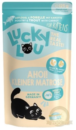 Lucky Lou Lifestage Kitten Drób i pstrąg saszetka 125g