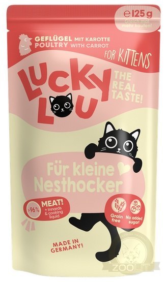Lucky Lou Lifestage Kitten Drób saszetka 125g Lucky Lou Lifestage Kitten Drób saszetka 125g