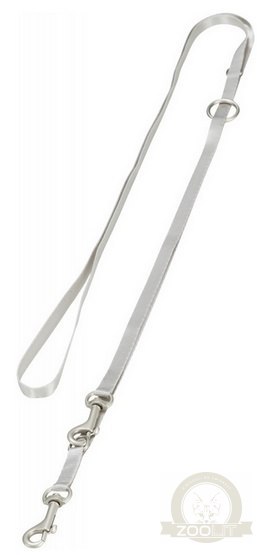 Trixie Szelki ze smyczą Junior 26-34cm jasnoszare [15560]